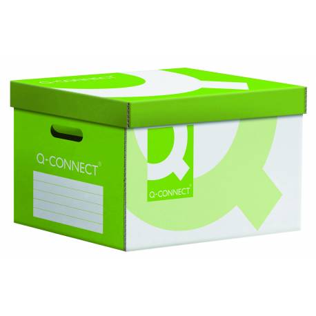 Pudło archiw wzmocnione Q-Connect Power, karton, zbiorcze, zielone