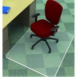 Mata pod krzesło, ochronna, Q-Connect, na dywany, 120x90cm, prostokątna