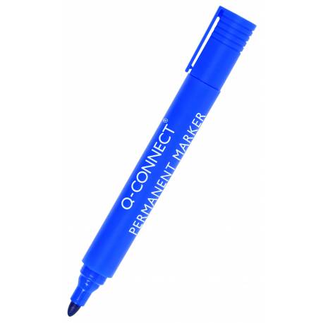 Marker permanentny, pisak Q-Connect, okrągły, 1, 5-3mm (linia) niebieski