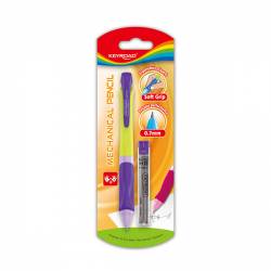 Ołówek automatyczny KEYROAD SMOOZZY Writer, 0,7mm, z grafitami, mix