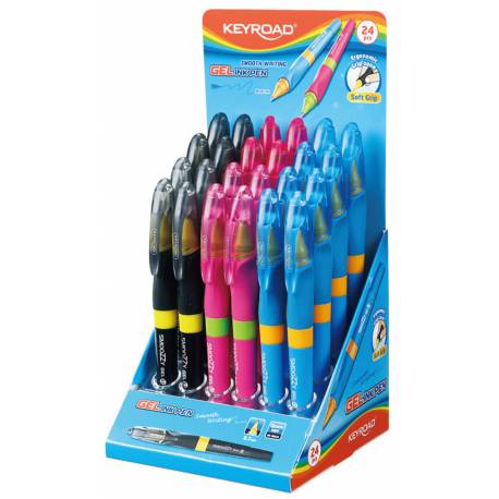 Długopis żelowy KEYROAD, 0,7mm, mix kolorów