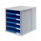 Pojemnik z szufladkami, szafka na biurko na dokumenty Zestaw 5 szufladek, HAN CabinetSet, A4, otwarte, niebieski