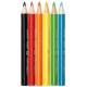 Kredki ołówkowe, szkolne, KEYROAD Mini, trójkątne, 6 kolorów