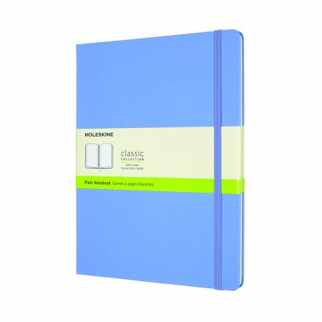Notatnik B5+, notes MOLESKINE Classic XL 19x25cm gładki, twardy, hydrangea blue, 192 strony, niebieski