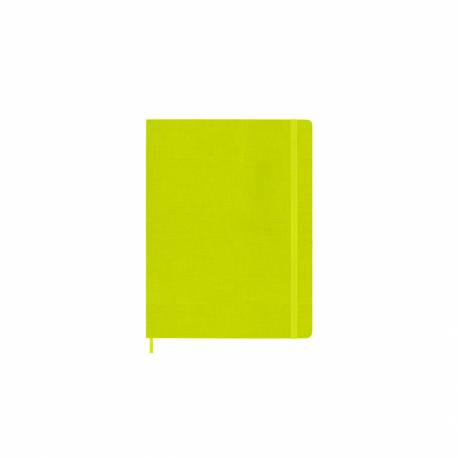 Notatnik B5+, notes MOLESKINE Classic XL 19x25cm linie, twardy, hay yellow, 192 strony, żółty