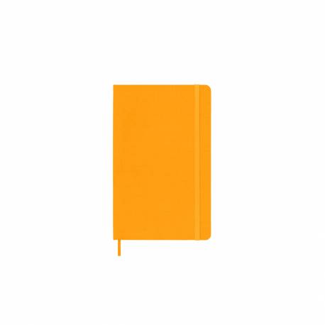Notatnik A5, notes MOLESKINE Classic L 13x21cm w linie, twardy, orange yellow, 240 stron, pomarańczowy
