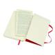 Notatnik A6, notes kieszonkowy MOLESKINE P 9x14cm w linie, miękki, 192 strony, czerwony