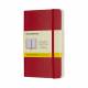 Notatnik A6, notes kieszonkowy MOLESKINE P 9x14cm w kratkę, miękki, 192 str, czerwony