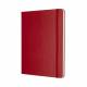 Notatnik B5+, notes MOLESKINE Classic XL 19x25cm gładki, twardy, 192 str, czerwony