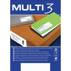 Etykiety samoprzylepne, na płyty CD/DVD MULTI 3, średnica 117mm, okrągłe, białe