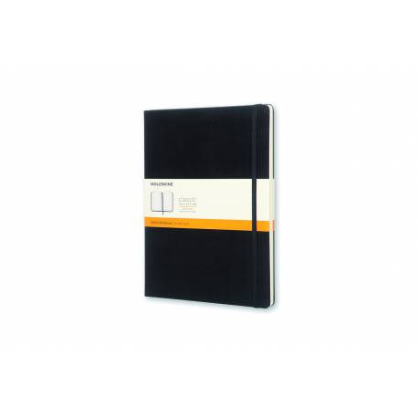 Notatnik B5+, notes MOLESKINE Classic XL 19x25cm w linie, twardy, 192 str, czarny