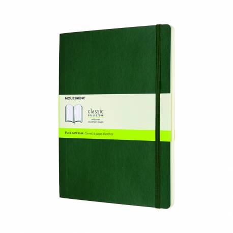 Notatnik B5+, notes MOLESKINE Classic XL 19x25cm w gładki, miękki, myrtle green, 192 strony, zielony