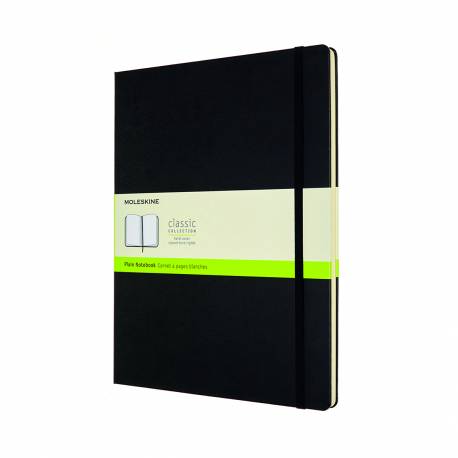 Notatnik A4, notes MOLESKINE Classic XXL 22x28 cm, gładki, twardy, 192 strony, czarny