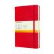 Notatnik A5, notes MOLESKINE Classic L 13x21cm w linie, twarda oprawa, scarlet red, 400 stron, czerwony