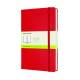 Notatnik A5, notes MOLESKINE Classic L 13x21cm gładki, twardy, scarlet red, 400 str, czerwony