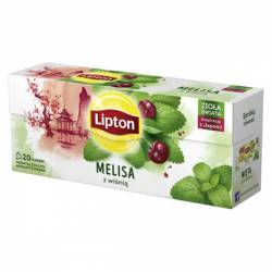Lipton, herbata ziołowa, Melisa z wiśnią 20 saszetek