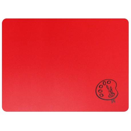 Podkładka na biurko dla dzieci, mata ochronna na biurko A4 28x38cm czerwona, Biurfol