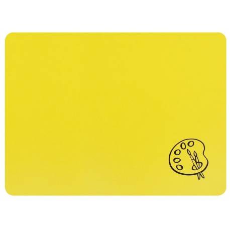 Podkładka na biurko dla dzieci, mata ochronna na biurko A4 28x38cm żółta, Biurfol