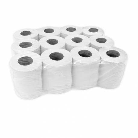 Ręczniki papierowe w rolce mini biały Puffo 2-w, celuloza 12 rolek, ręcznik jednorazowy Darex
