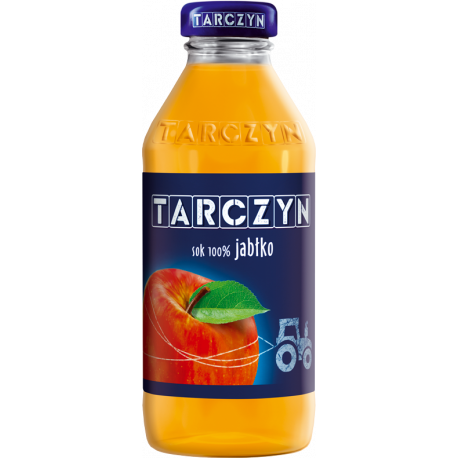 Sok Tarczyn 0,3L, jabłkowy, szklana butelka