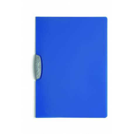 Skoroszyt plastikowy A4, z klipsem, zaciskowy, do 30 kartek, SWINGCLIP color niebieski