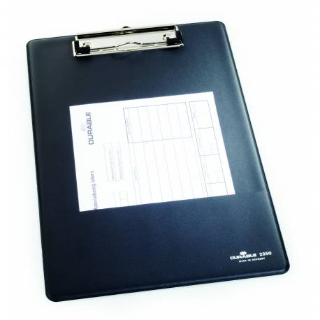Deska z klipem A4 Clipboard, podkładka z klipsem do pisania Durable, czarny