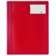 Skoroszyt plastikowy, na dokumenty A4, z kolorową okładką, maxi, czerwony
