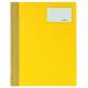 Skoroszyt plastikowy, na dokumenty A4, z kolorową okładką, maxi, żółty
