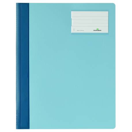 Skoroszyt plastikowy, na dokumenty A4, z kolorową okładką, maxi, niebieski