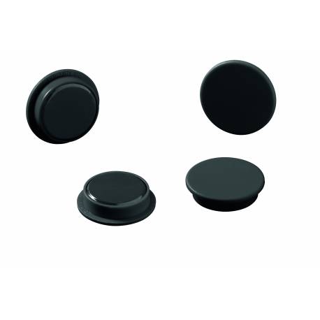 Magnesy do tablic, punkty magnetyczne Ø 32 mm, 4 sztuk, czarny