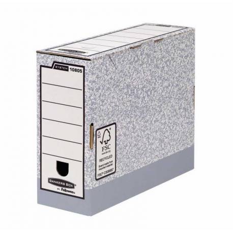 Pudełka archiwizacyjne Bankers Box FastFold, kartonowe pojemniki na dokumenty i akta A4, 100 mm, 10 sztuk