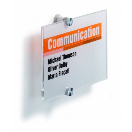 Tabliczka przydrzwiowa, informacyjna Click Sign, na drzwi, 210x148 mm,