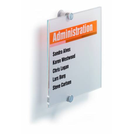 Tabliczka przydrzwiowa, informacyjna Click Sign, na drzwi, 210x210 mm,
