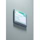 Tabliczka przydrzwiowa, informacyjna Click Sign, na drzwi, 149x105,5 mm, grafitowy