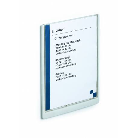 Tabliczka przydrzwiowa, informacyjna Click Sign, na drzwi, A4 210x297 mm, biały