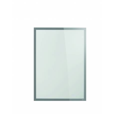 Ramka plakatowa B2, 50x70cm, srebrna, DURABLE na powierzchnie szklane