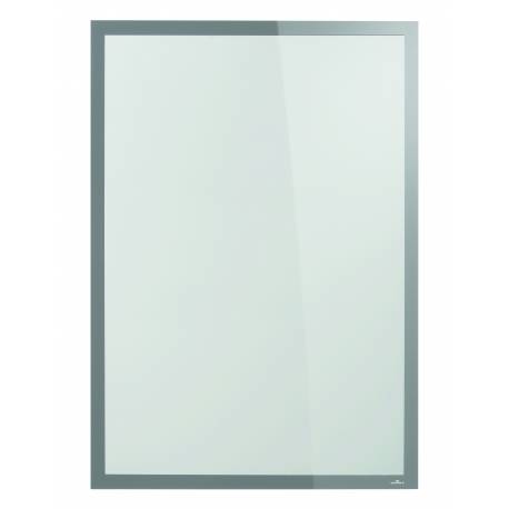 Ramka plakatowa B1, 70x100cm, srebrna, DURABLE na powierzchnie szklane