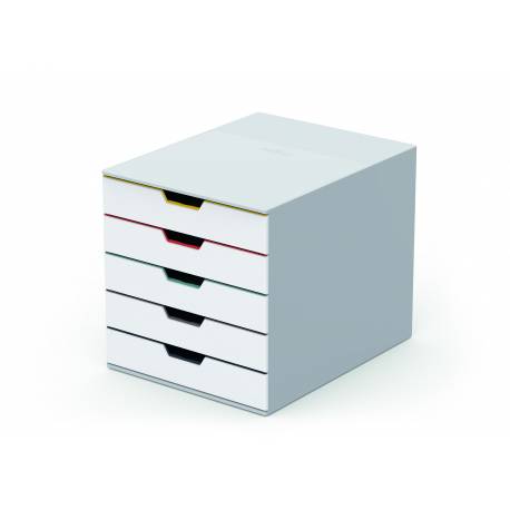 Pojemnik z szufladami, organizer na biurko z 5 szufladami na dokumenty DURABLE VARICOLOR MIX