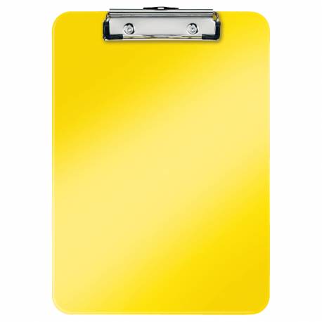 Deska z klipem A4, Clipboard, podkładka z klipsem Leitz WOW, żółta