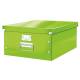 Pudło do przechowywania, pojemnik zamykany, kartonowe pudło Leitz C&S A3 WOW, zielony