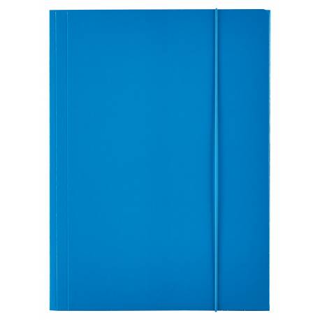 Teczka z gumką Esselte, papierowa teczka biurowa A4, niebieski