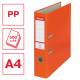 Segregator A4, biurowy segregator na dokumenty ekonomiczny Esselte PP 75 mm, pomarańczowy