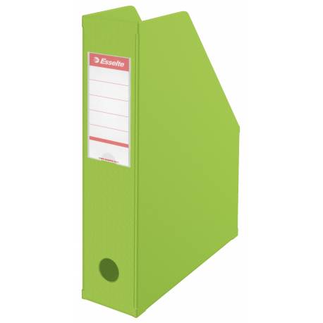 Gazetownik na czasopisma i na dokumenty pojemnik PCV Esselte A4 7 cm, zielony