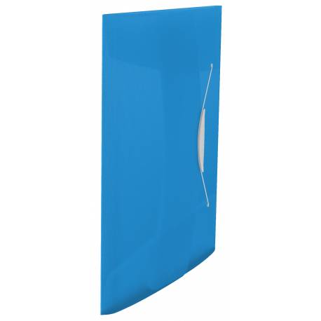 Teczka z gumką Esselte Vivida, plastikowa teczka biurowa A4, 15 mm, niebieski
