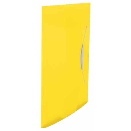 Teczka z gumką Esselte Vivida, plastikowa teczka biurowa A4, 15 mm, żółty