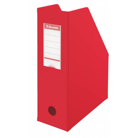 Organizer na dokumenty, składany pojemnik na czasopisma, Esselte A4 10 cm, czerwony