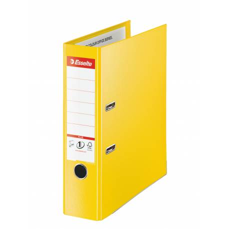 Segregator A4, biurowy segregator na dokumenty Esselte PLUS XXL 80 mm, żółty