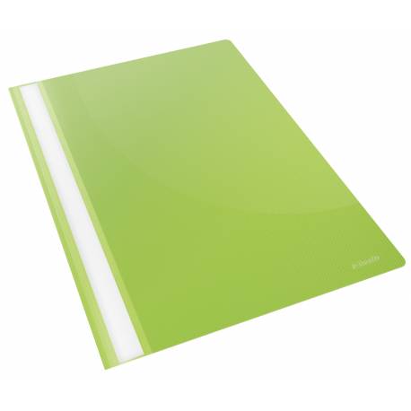 Skoroszyt plastikowy na dokumenty A4, Esselte Vivida miękki skoroszyt z wąsami 25 szt., zielony