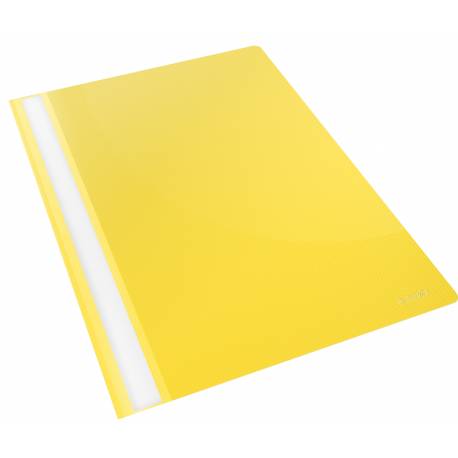 Skoroszyt plastikowy na dokumenty A4, Esselte Vivida miękki skoroszyt z wąsami 25 szt., żółty