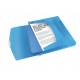 Teczka z gumką Esselte Vivida, plastikowa teczka biurowa A4, 40 mm, niebieski